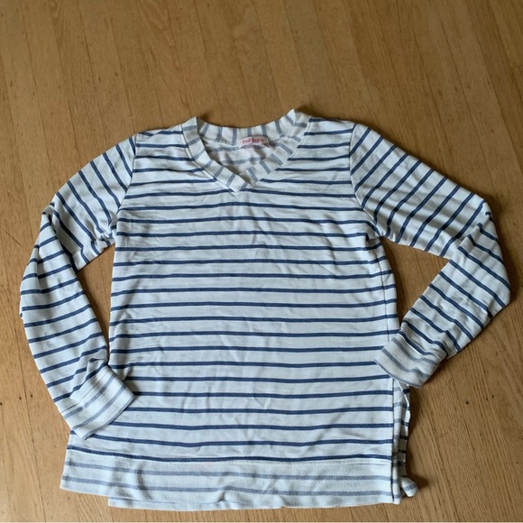 Fresh produce nautical stripe women’s split waist sweater size small - Picture 1 of 6